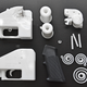 3D printed gun parts.